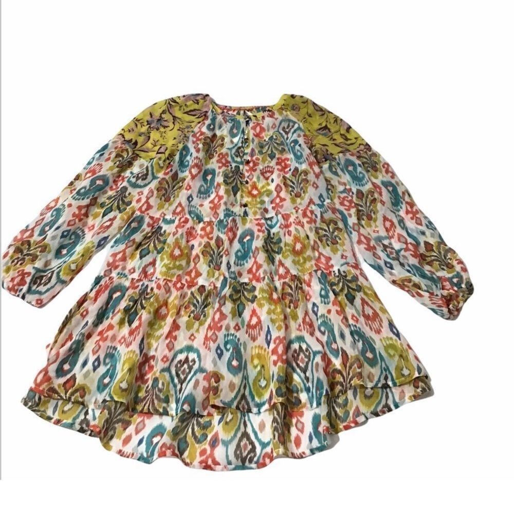 Anthropologie Maureen Babydoll Long Sleeve Tunic Top New With Tag Size XS - Picture 2 of 9